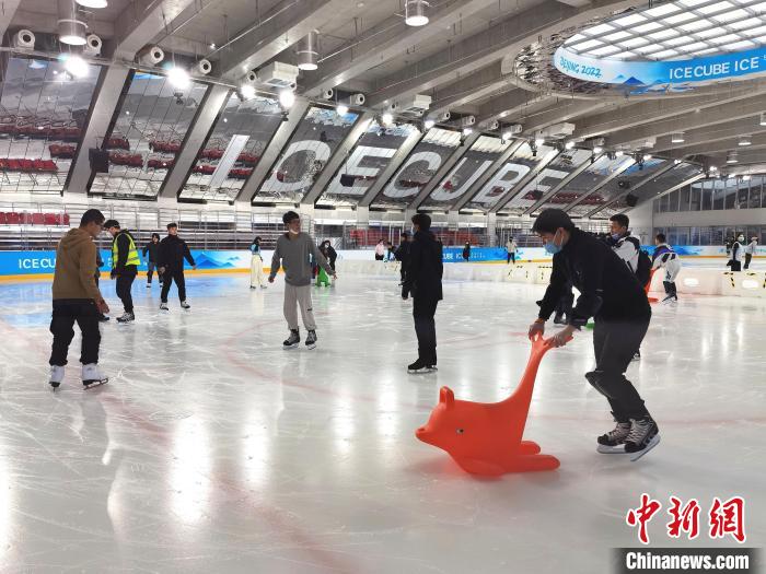 台青走进冰立方与奥运冠军互动体验冰上运动魅